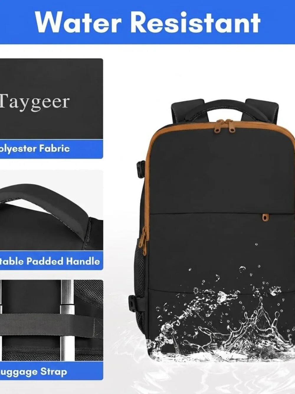 Backpack for Women, Carry on Backpack with Laptop Compartment | Travel Laptop Mo - Picture 6 of 7
